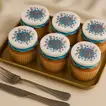 Delicious Chocolate Thank You Cupcakes - 6 Pieces