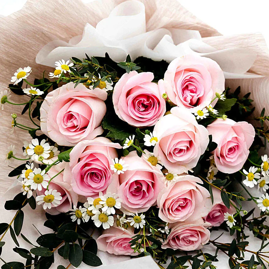 Titanic Love Rose Chamomile Love Bouquet For Valentines