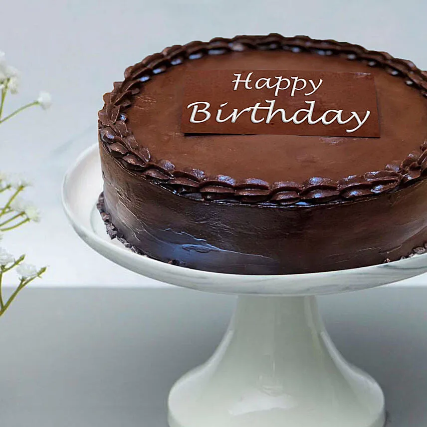 Classic chocolate ganache cake