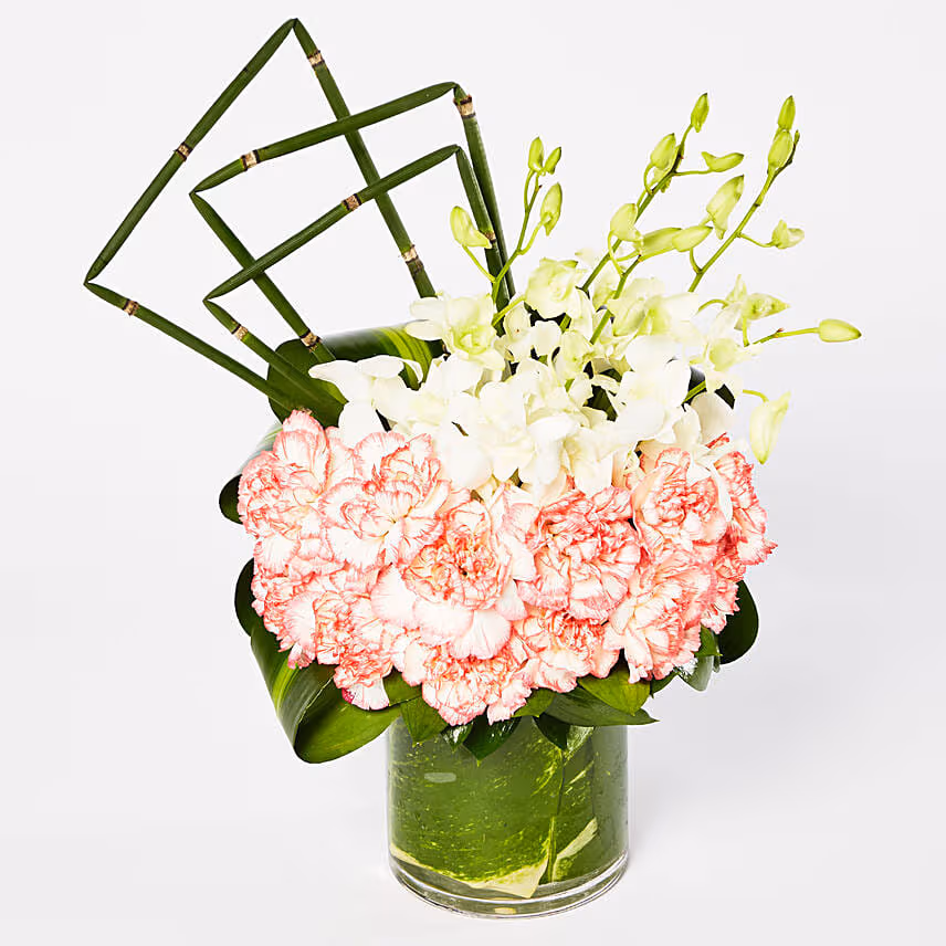 Exquisite Mixed Flowers Vase Arrangement