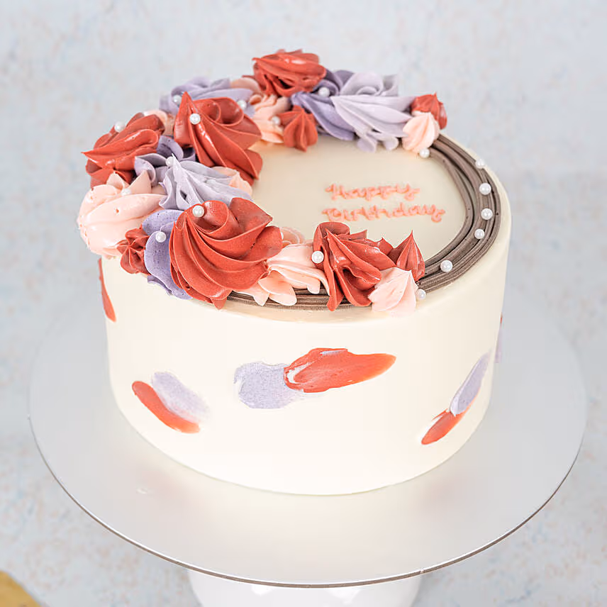 Rosetta Wreath Cake