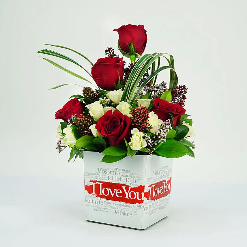 I Love You Flower In A Vase