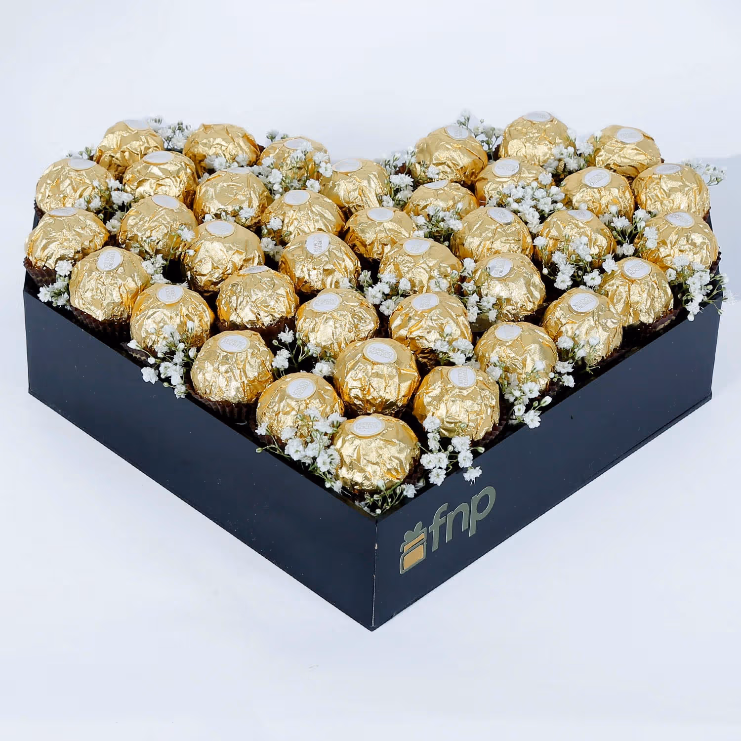 Luxurious Ferrero Rocher Heart-Shaped Chocolate Arrangement