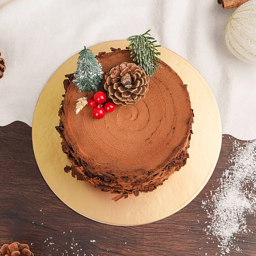 Holidays Celebration Log Cake