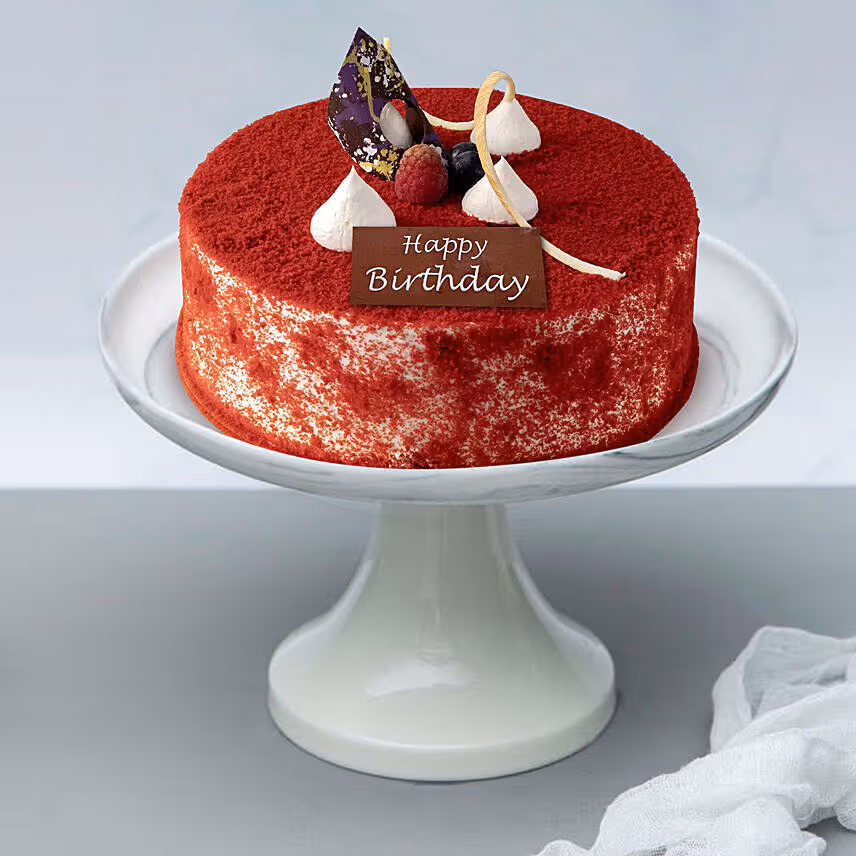 Velvety Birthday Surprise Cake