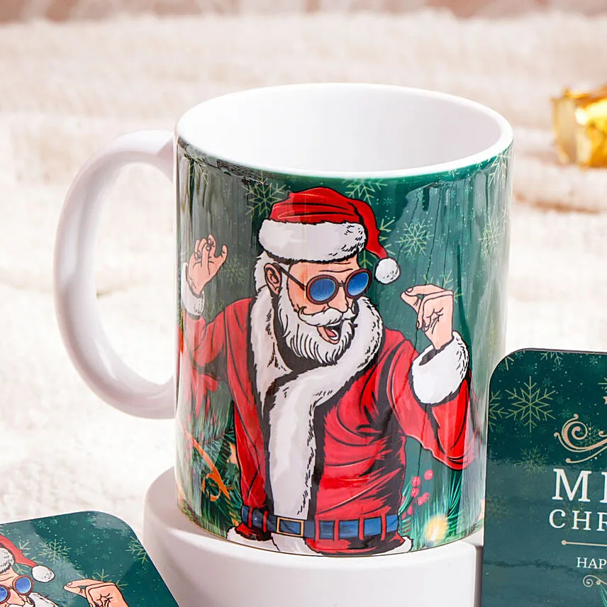 Merry Christmas Mug And Coaster