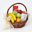 Deluxe Get Well Soon Gift Basket with Fresh Fruits and Lindt Chocolates