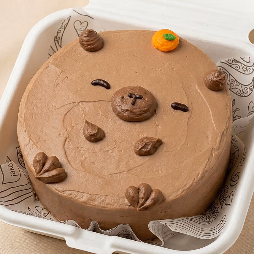 Capybara Chocolate Bento Cake