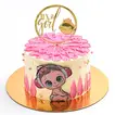 Charming 'It's a Girl' Chocolate Designer Cake - Perfect for Celebrations