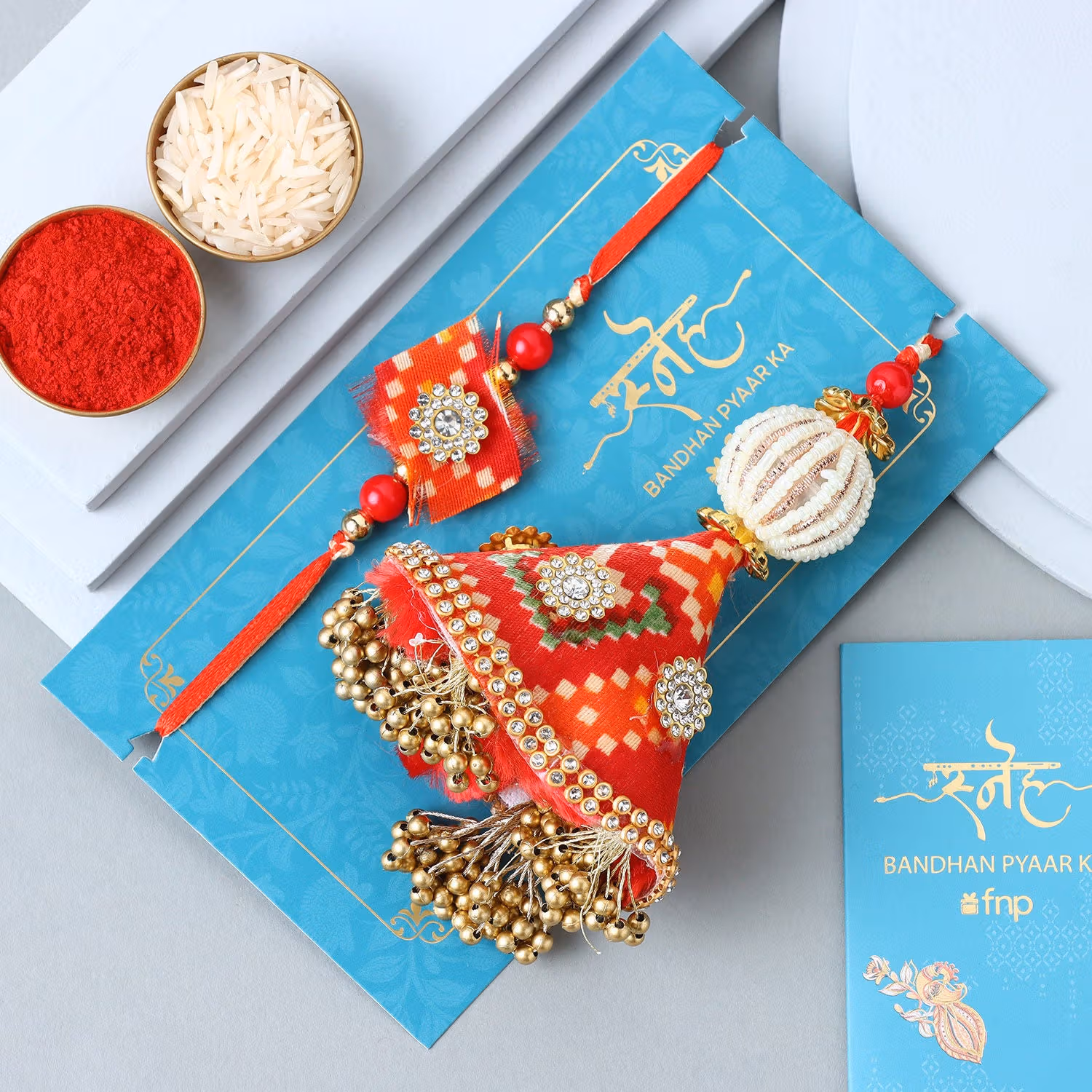 Sneh Ethnic Bhaiya Bhabhi Rakhi n Cute Mug Set