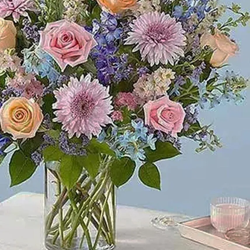 Lovely Bunch Of Colourful Flowers Add