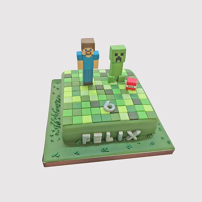 Minecraft Special Theme Cake