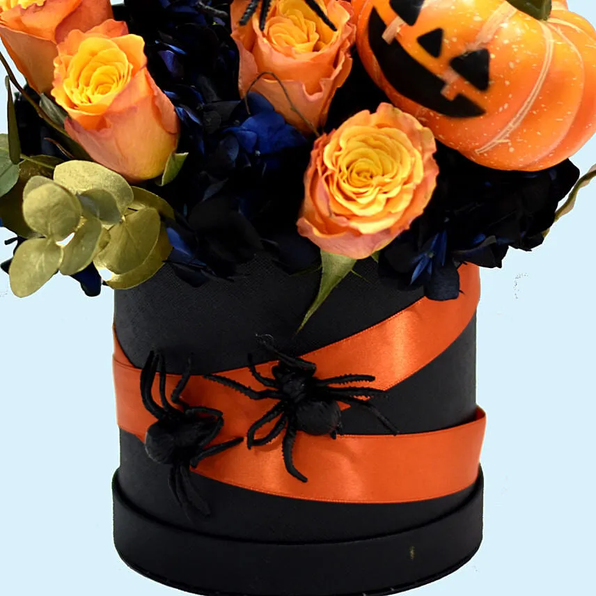 Happy Halloween Mixed Flowers Arrangement