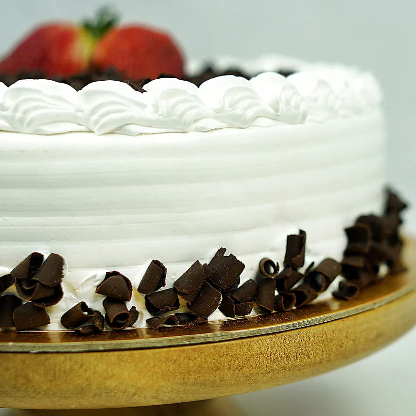 Black Forest Happy Birthday Cake With Birthday Balloons