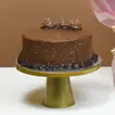 Elegant Blushing Roses Bouquet with Ferrero Rocher Chocolate Cake