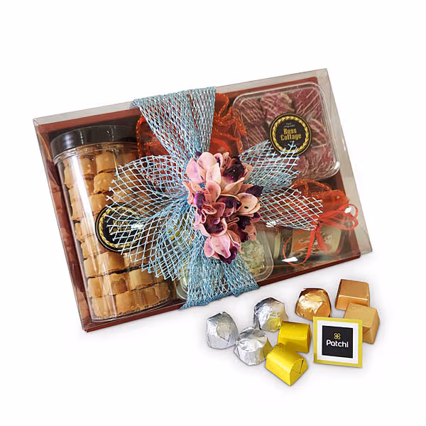 Talih Raya Gift - Patchi Chocolate, Nougat, Blueberry Tart