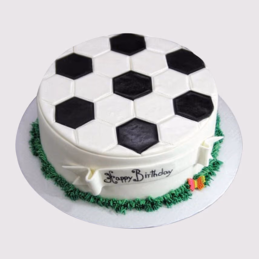 Delicious Football Red Velvet Cake