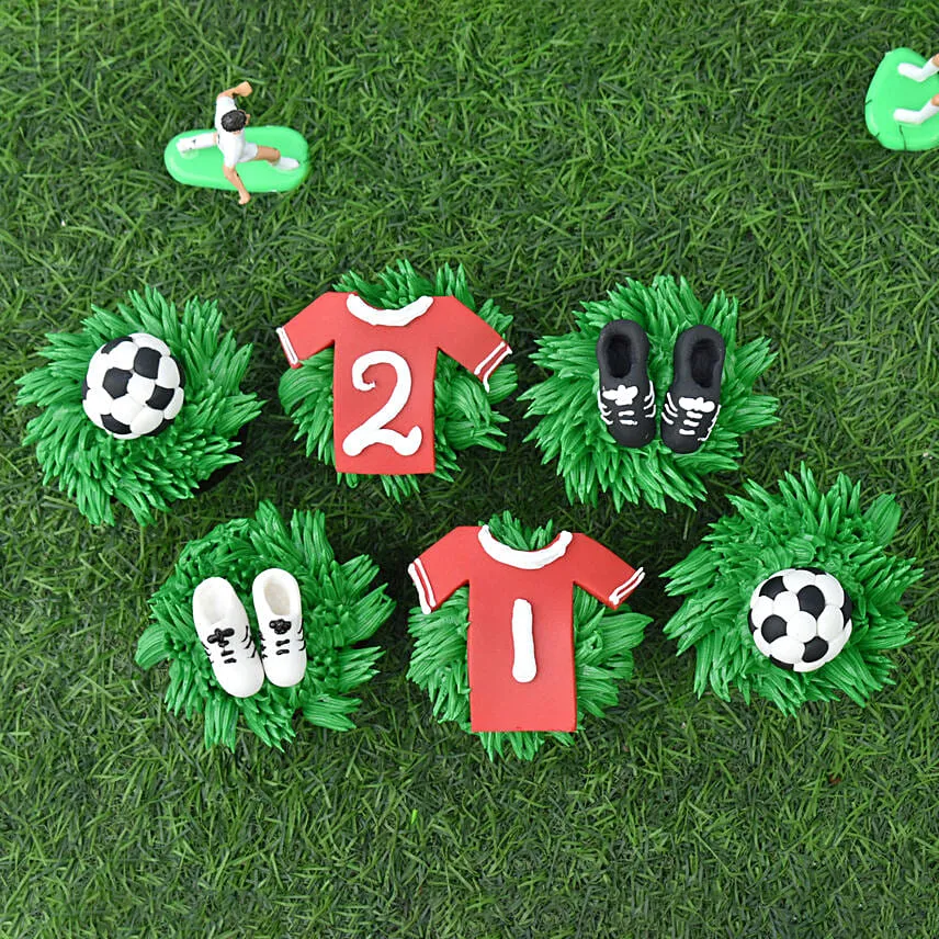 All About Football Cupcakes