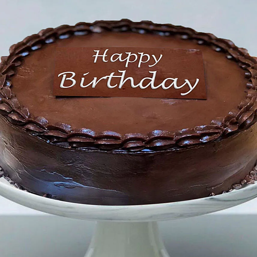 Classic chocolate ganache cake