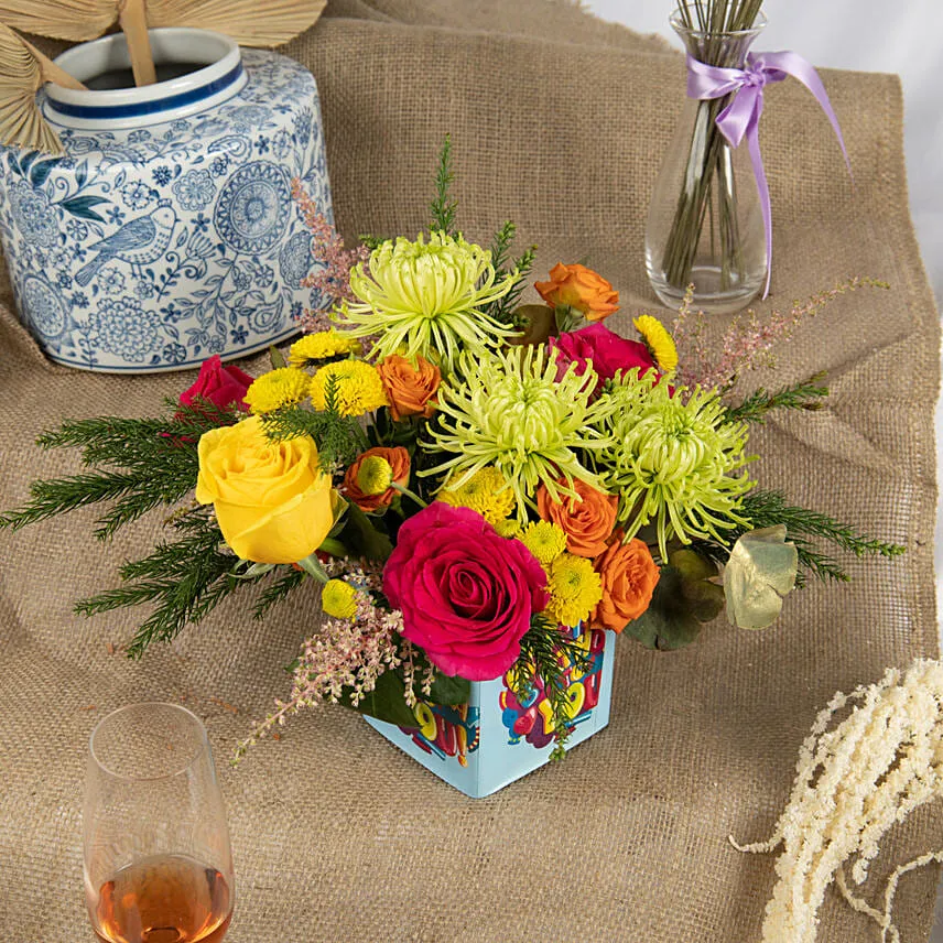 Estatic Birthday Flower Vase