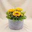 Bright Sunflowers Basket