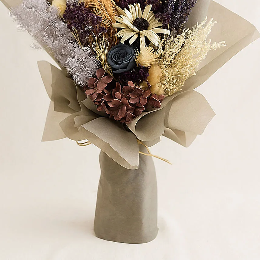 Lovely Mixed Preserved Flowers Bouquet