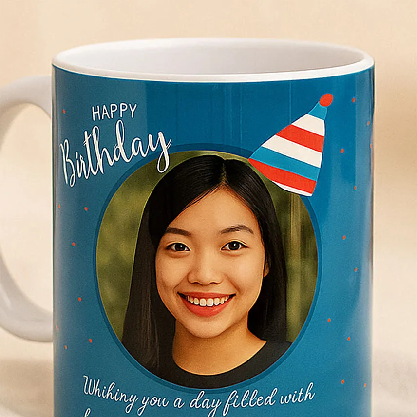 Personalised Birthday Cap Mug