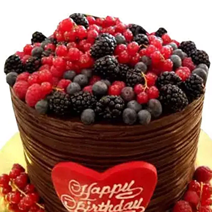 Blackberries Cake Red Velvet