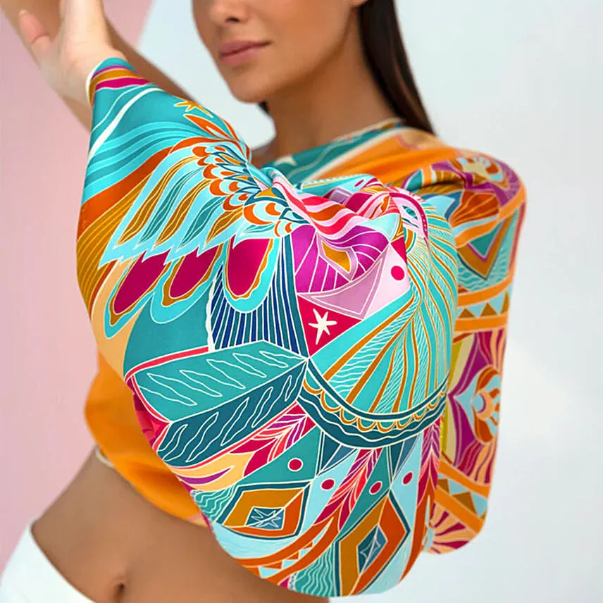 Life Hayeti Scarf By Lumena Maison With Flowers
