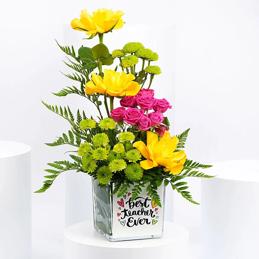 Flowers Arrangement For Teacher