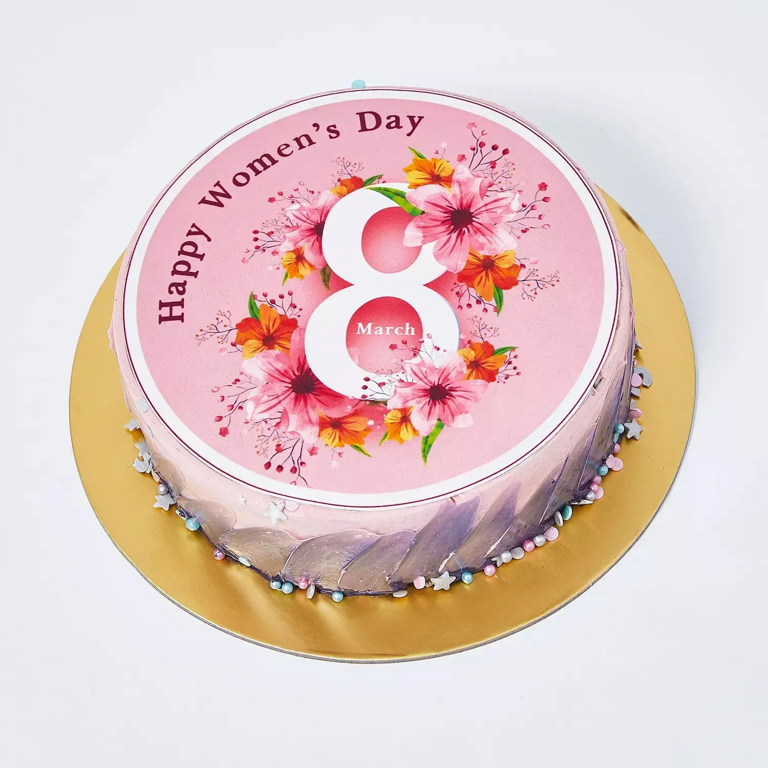 Tulips and Womens Day Cake