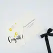 Elegant Congratulations Greeting Card with Balloons and Stars