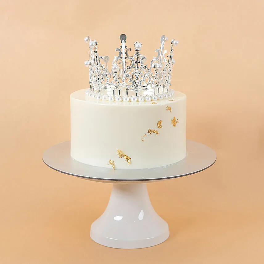 Minimalist Tiara Nutella Cake 8 inch