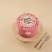 Happy Womens Day Floral Mini Cake