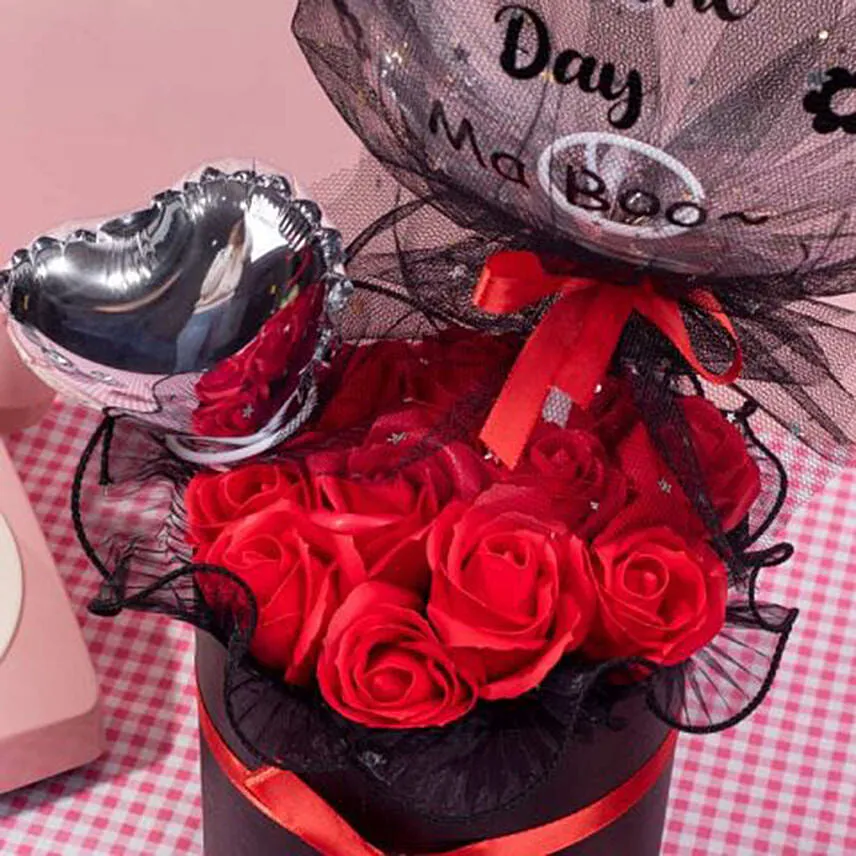 Angel Baby Angel Balloon Flower Box Soap Flower