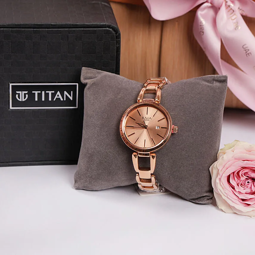 Titan Raga Watch Gift Basket For Her