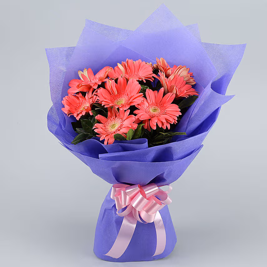 Passionate Pink Gerberas Bouquet