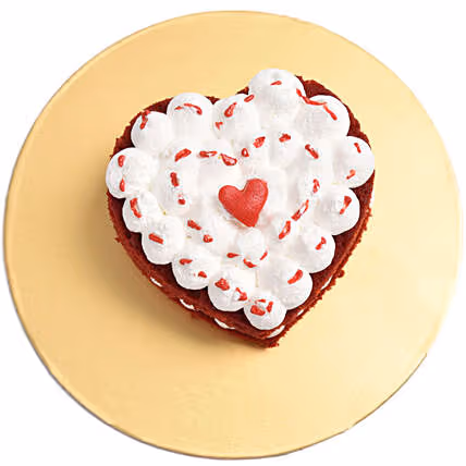 Delicious Heart-Shaped Red Velvet Mono Cake – Perfect for Special Occasions