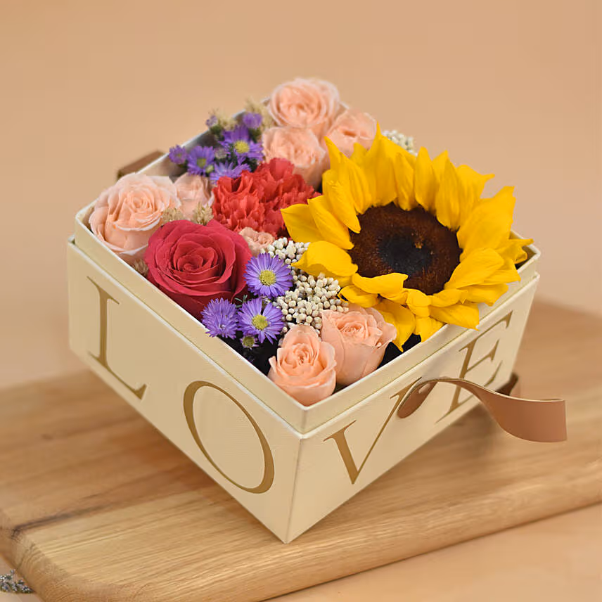 Delightful Flowers Love Box