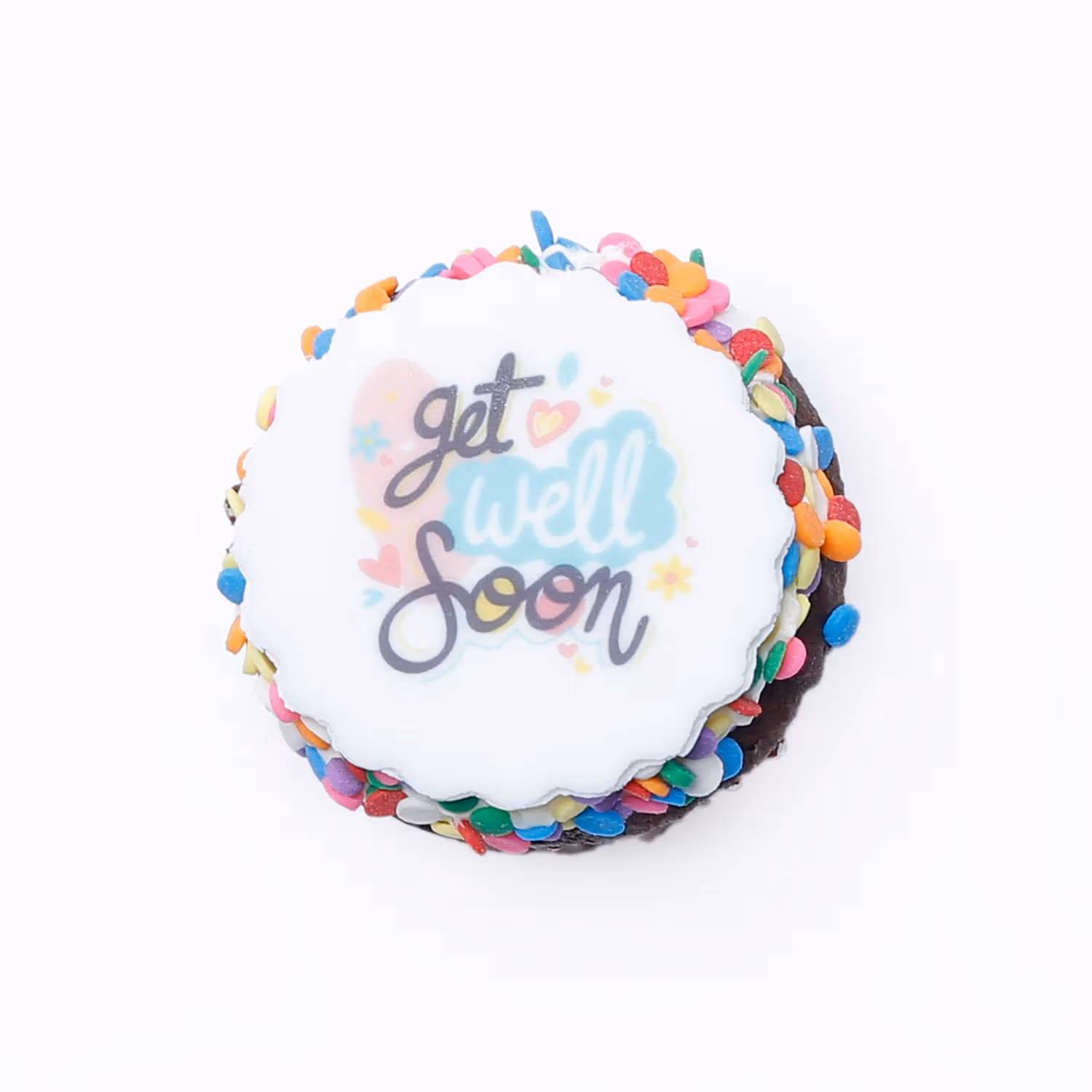 Delicious Vanilla Get Well Soon Cupcakes - Set of 6