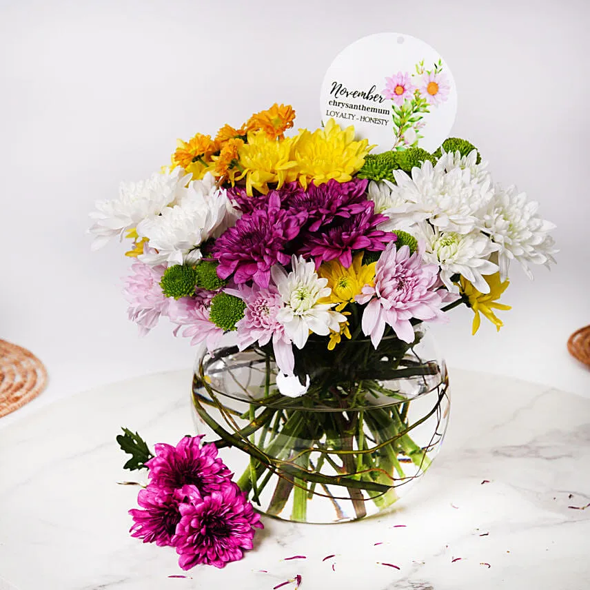 Chrysanthemum Flowers Arrangement