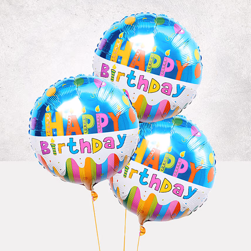Butter Sponge Cake With Birthday Balloons