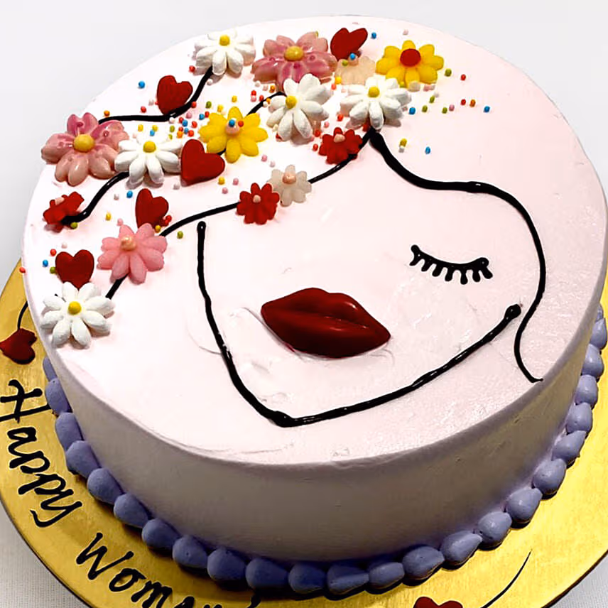Lavender Infused Fresh Cream Cake For Womens Day