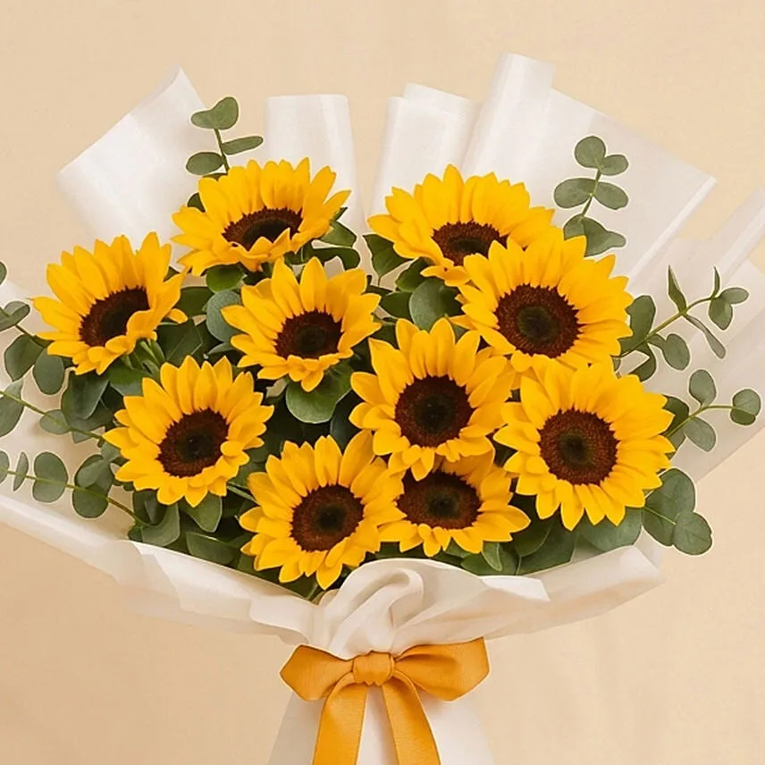 Beautiful Sunflower Hand Bouquet