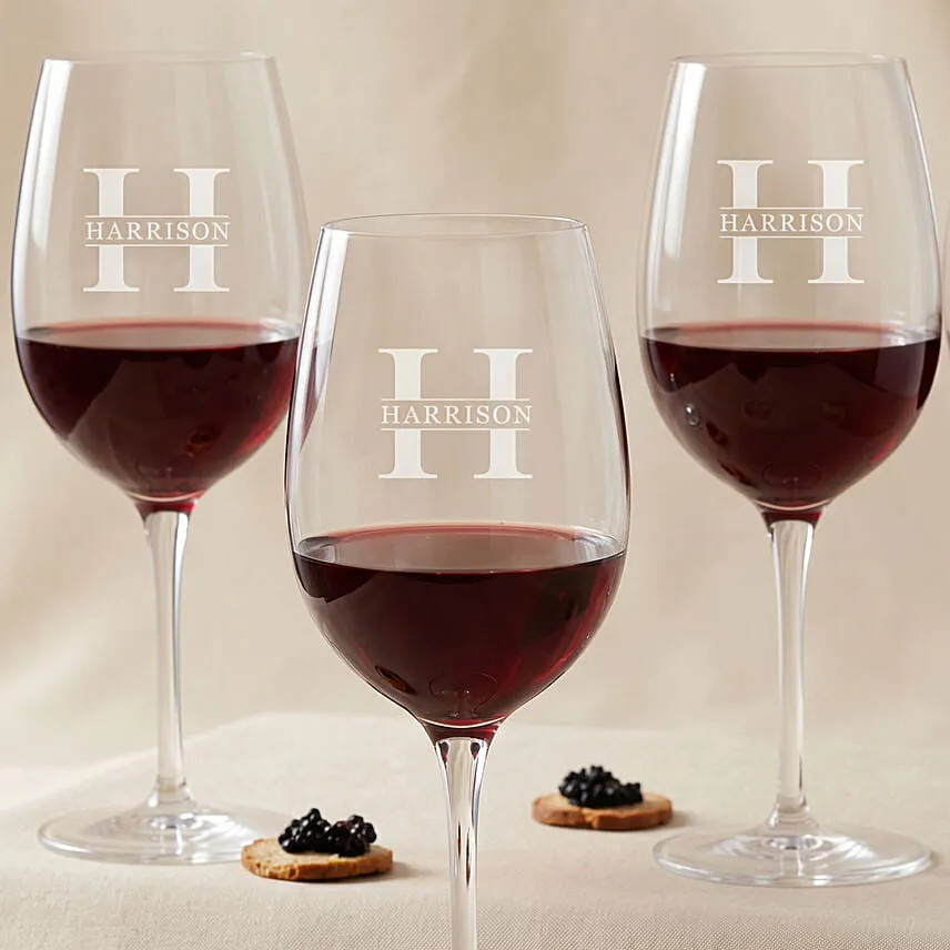 Toast to Fatherhood: Set of 4 Wine Glasses for Dad