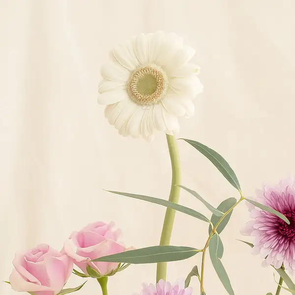 Baby Girl Flowers and Chocolate Gift