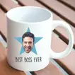 Best Boss Ever Personalized Ceramic Mug - Perfect Gift for Your Star Boss