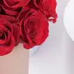 Elegant Valentine's Day Gift: 18 Red Roses in a Luxurious Pink Round Box