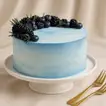 Deliciously Elegant Sky Blueberry Vanilla Cake