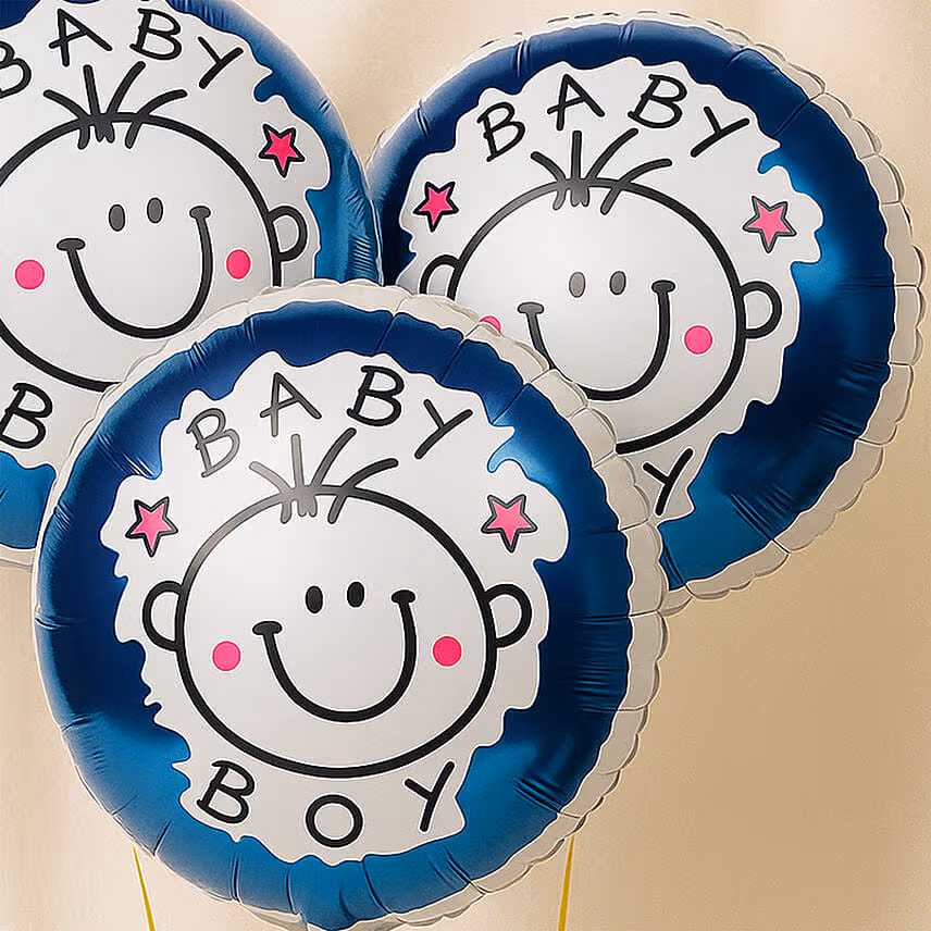 Bouquet of 3 Its Boy Balloon